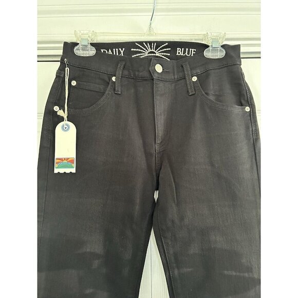 DAILY BLUE by ADRIANO GOLDSCHMIED Peace Bell Bottom Jeans in Infinity Black 27 - Picture 8 of 16